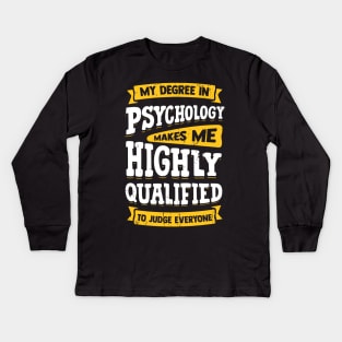 Psychology Psychologist Gift Kids Long Sleeve T-Shirt